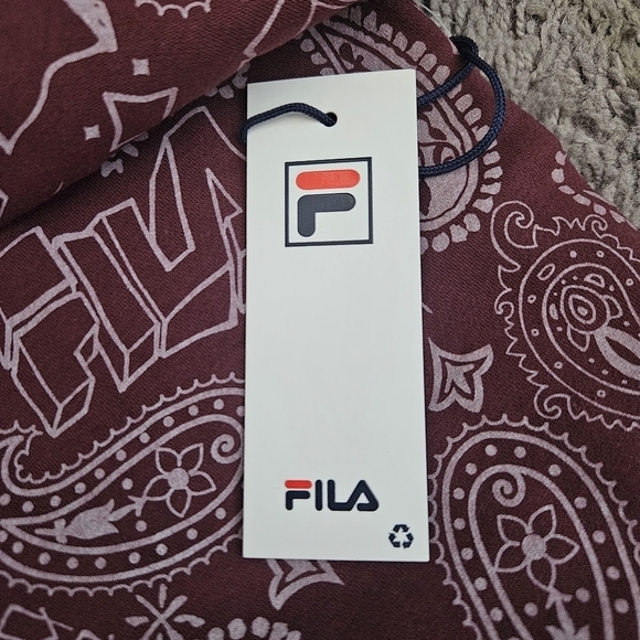 FILA Maroon Sweatshirt/Jogger Matching Lounge Set Sz Small - Picture 10 of 15